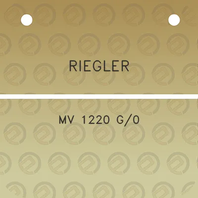 riegler-mv-1220-g0