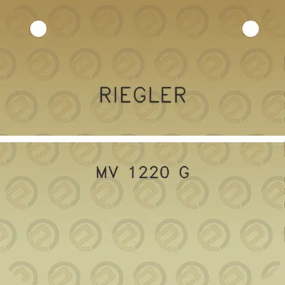 riegler-mv-1220-g