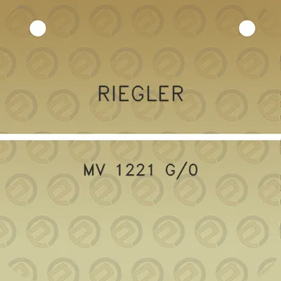 riegler-mv-1221-g0