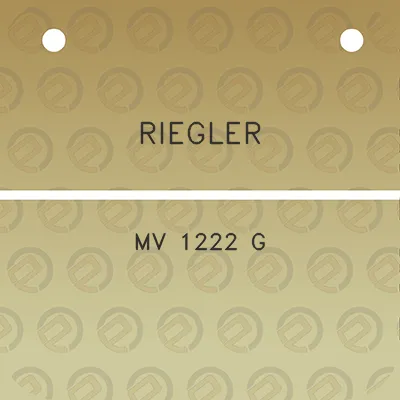 riegler-mv-1222-g