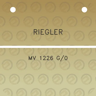 riegler-mv-1226-g0