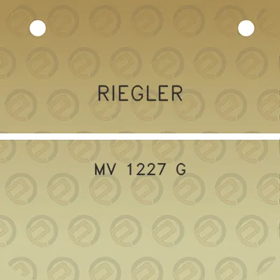 riegler-mv-1227-g