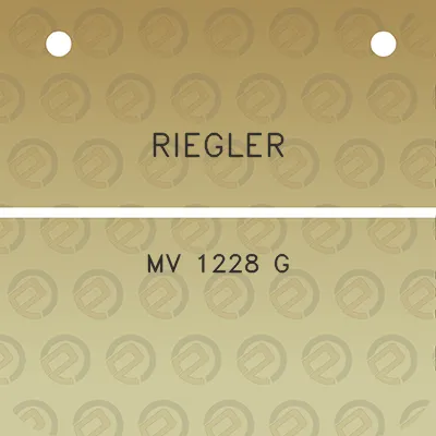 riegler-mv-1228-g