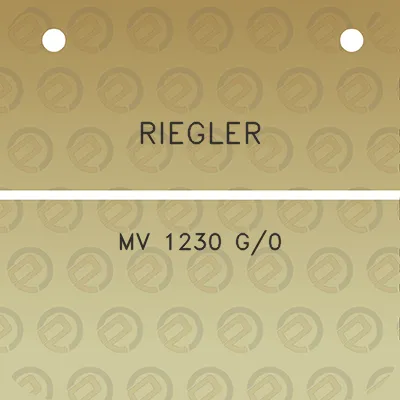 riegler-mv-1230-g0