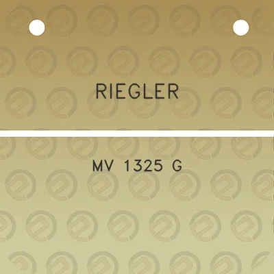 riegler-mv-1325-g