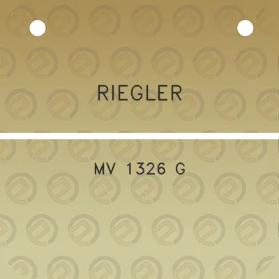 riegler-mv-1326-g