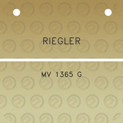 riegler-mv-1365-g