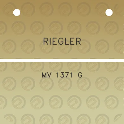 riegler-mv-1371-g