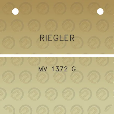 riegler-mv-1372-g