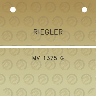 riegler-mv-1375-g