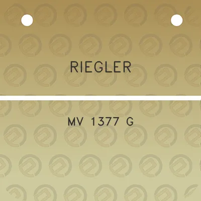 riegler-mv-1377-g