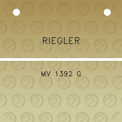 riegler-mv-1392-g