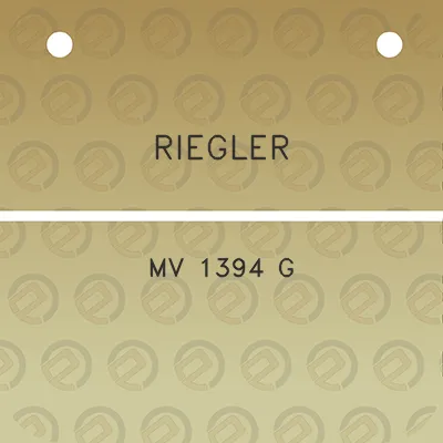 riegler-mv-1394-g