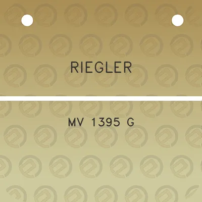 riegler-mv-1395-g