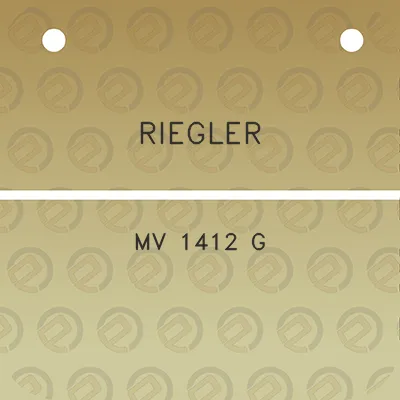 riegler-mv-1412-g