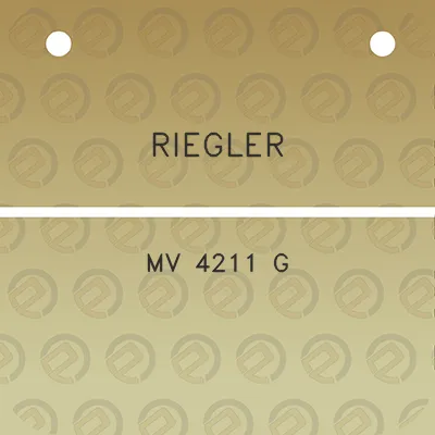 riegler-mv-4211-g