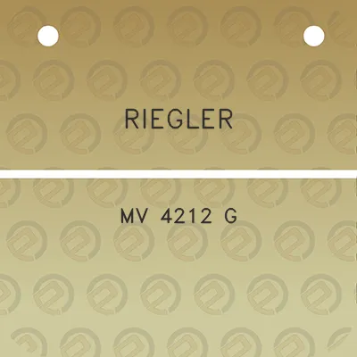 riegler-mv-4212-g