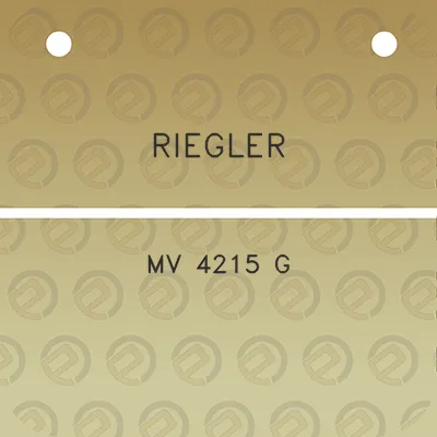 riegler-mv-4215-g