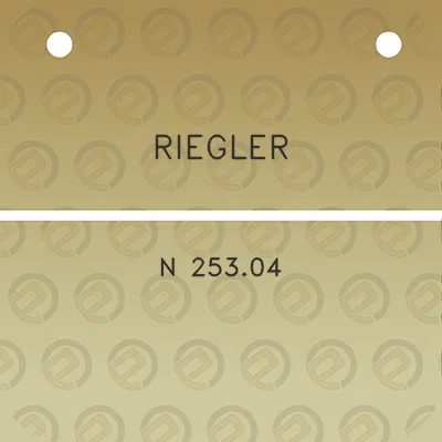 riegler-n-25304