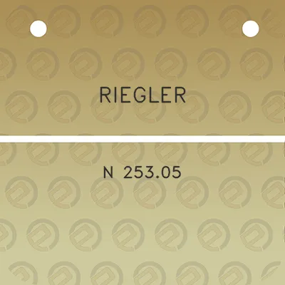 riegler-n-25305