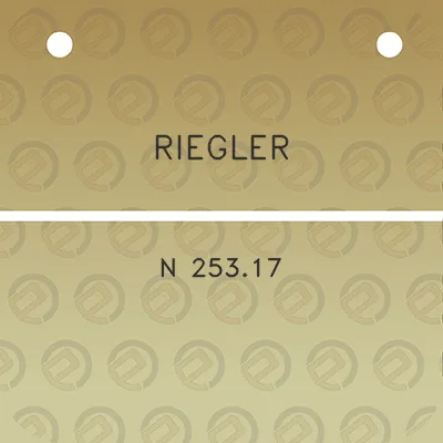 riegler-n-25317