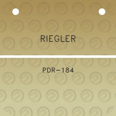 riegler-pdr-184