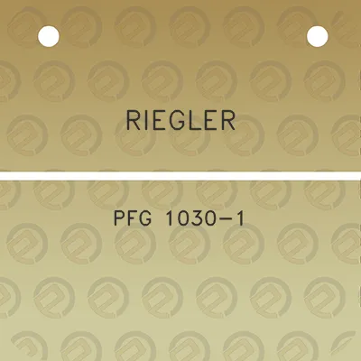 riegler-pfg-1030-1