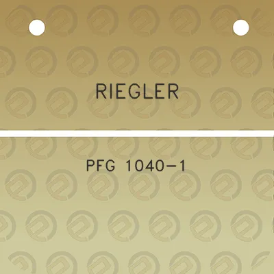 riegler-pfg-1040-1