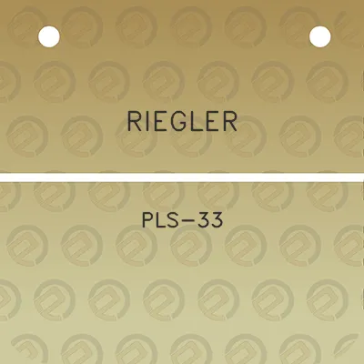 riegler-pls-33