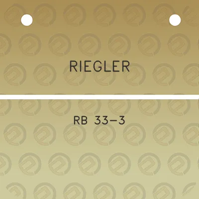 riegler-rb-33-3