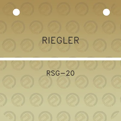 riegler-rsg-20