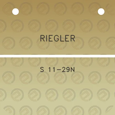 riegler-s-11-29n