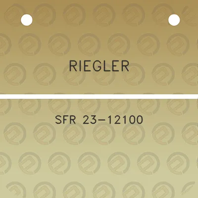 riegler-sfr-23-12100