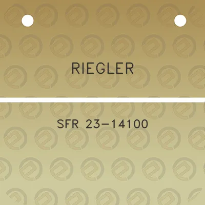 riegler-sfr-23-14100