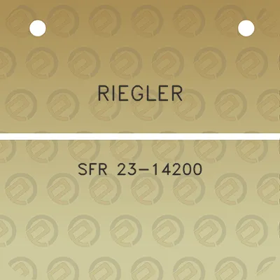 riegler-sfr-23-14200