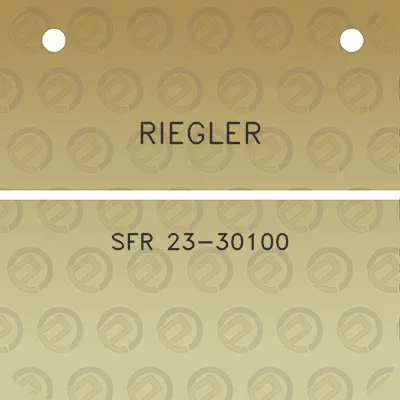 riegler-sfr-23-30100