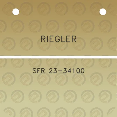 riegler-sfr-23-34100