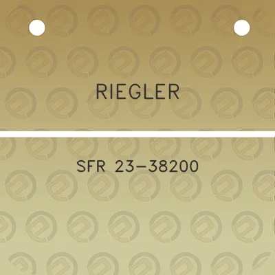 riegler-sfr-23-38200