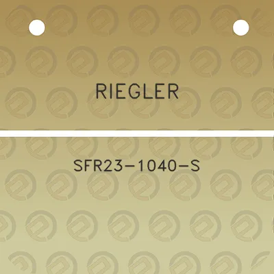 riegler-sfr23-1040-s