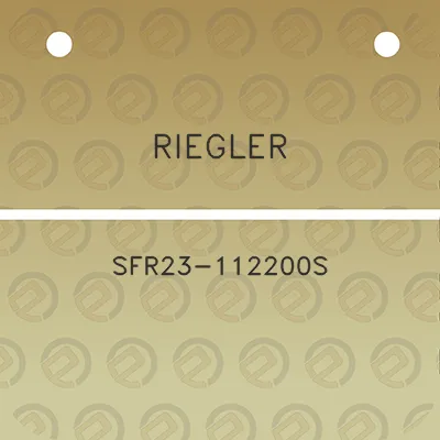 riegler-sfr23-112200s