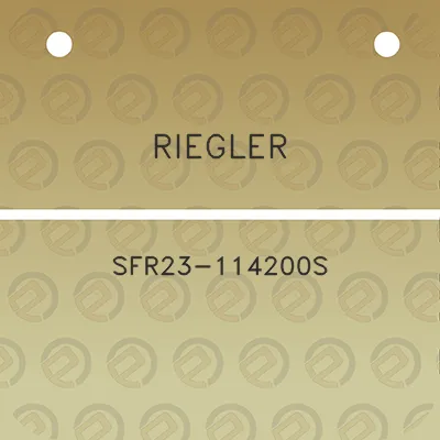 riegler-sfr23-114200s