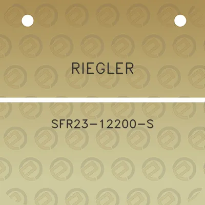 riegler-sfr23-12200-s