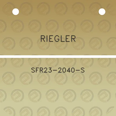 riegler-sfr23-2040-s