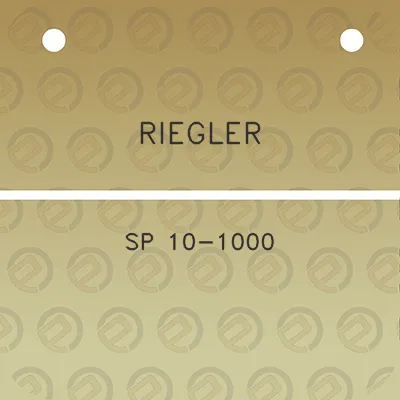 riegler-sp-10-1000