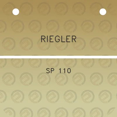 riegler-sp-110