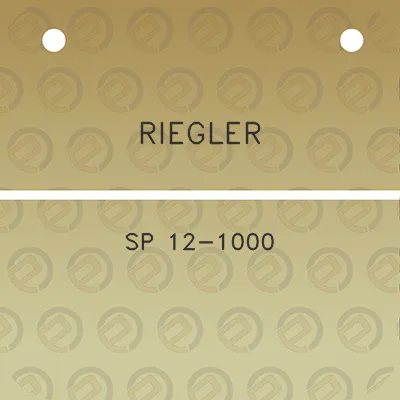 riegler-sp-12-1000