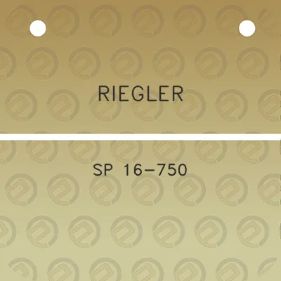 riegler-sp-16-750