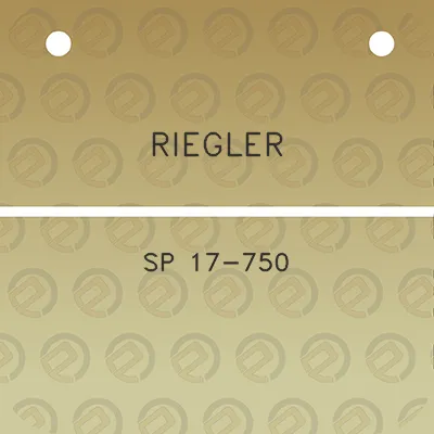 riegler-sp-17-750