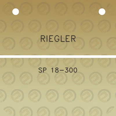 riegler-sp-18-300