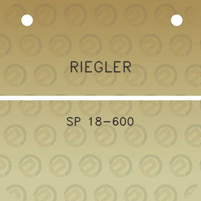 riegler-sp-18-600